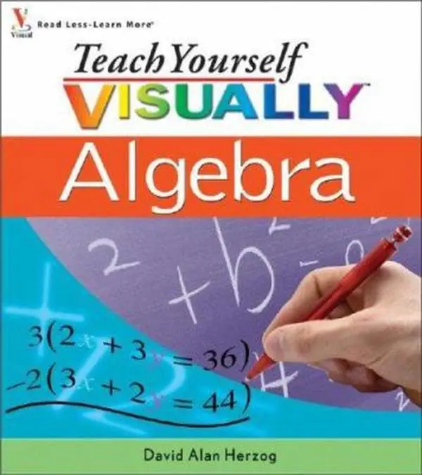 USED Book - Teach Yourself VISUALLY Algebra by David Alan Herzog (Paperback) - english