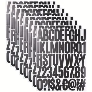 4/8 Sheets 2 Inch Large Vinyl Letter Number Stickers, Adhesive Stickers, Office School Home Use, Bulletin Board Classroom Mailbox Decorative Window Decor