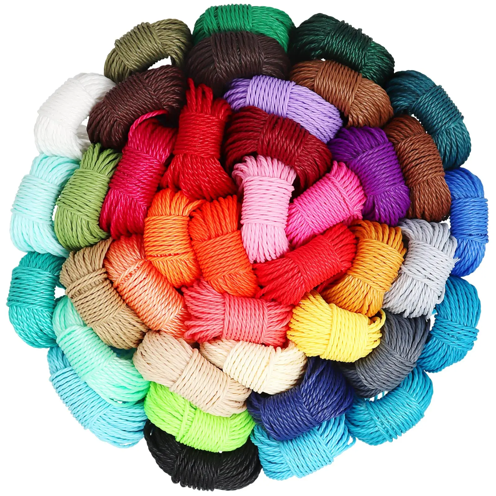 40 Colors 1mm Waxed Polyester Cord 437 Yard Bracelet Wax String Thread For Diy Bracelets Necklace Making Friendship