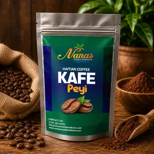 Nanas Kafe Peyi Authentic Haitian Coffee, Rich Flavor Beverage for Food and Snacks Pairing
