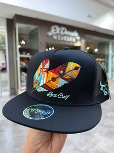 [BEST 2026] LC FEATHER BLACK FLAT TRUCKER - HATS CAP - TRIBE FLAT
