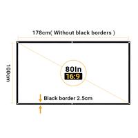 80-inch Projector Screen