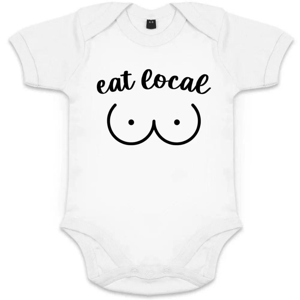 Eat Local Breastfeeding Organic Baby Onesie