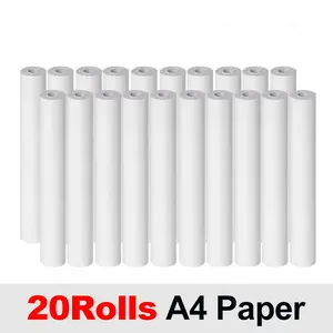 5/10/20 Rolls A4 Size Thermal Printer Paper, High Quality Fast Drying Continuous Paper, Home and Office Use, Multifunctional Printing Solution, Office Stationery Supplies