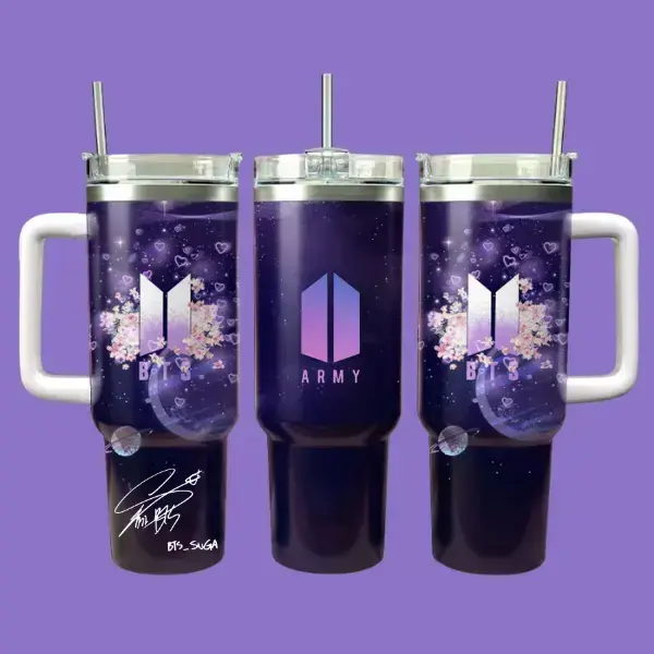 Bangtan Members Kpop 40oz Tumbler, Bangtan Merch, Gift For Kpop Fans