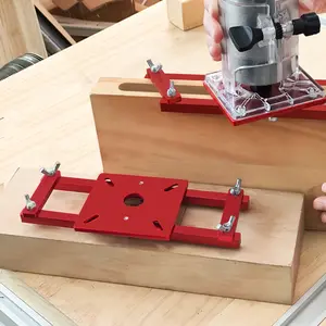 2 in 1 Invisible Fastener Slotting Bracket, Self-centering Slotting Guide, Woodworking Grooving for Cabinet Furniture Install