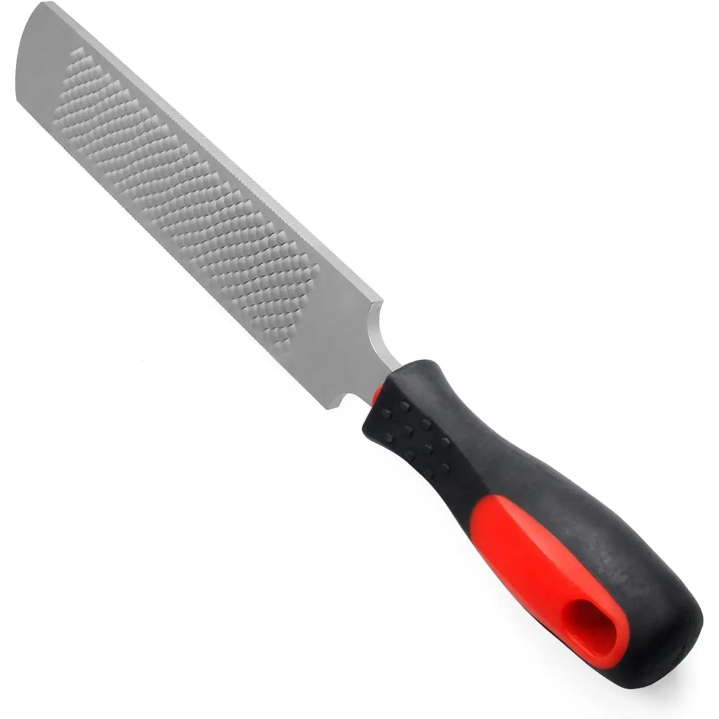 12-In Carbon Steel Hoof Rasp with Handle, Farrier Hoof Care Trimming Tool for Horses, Donkeys