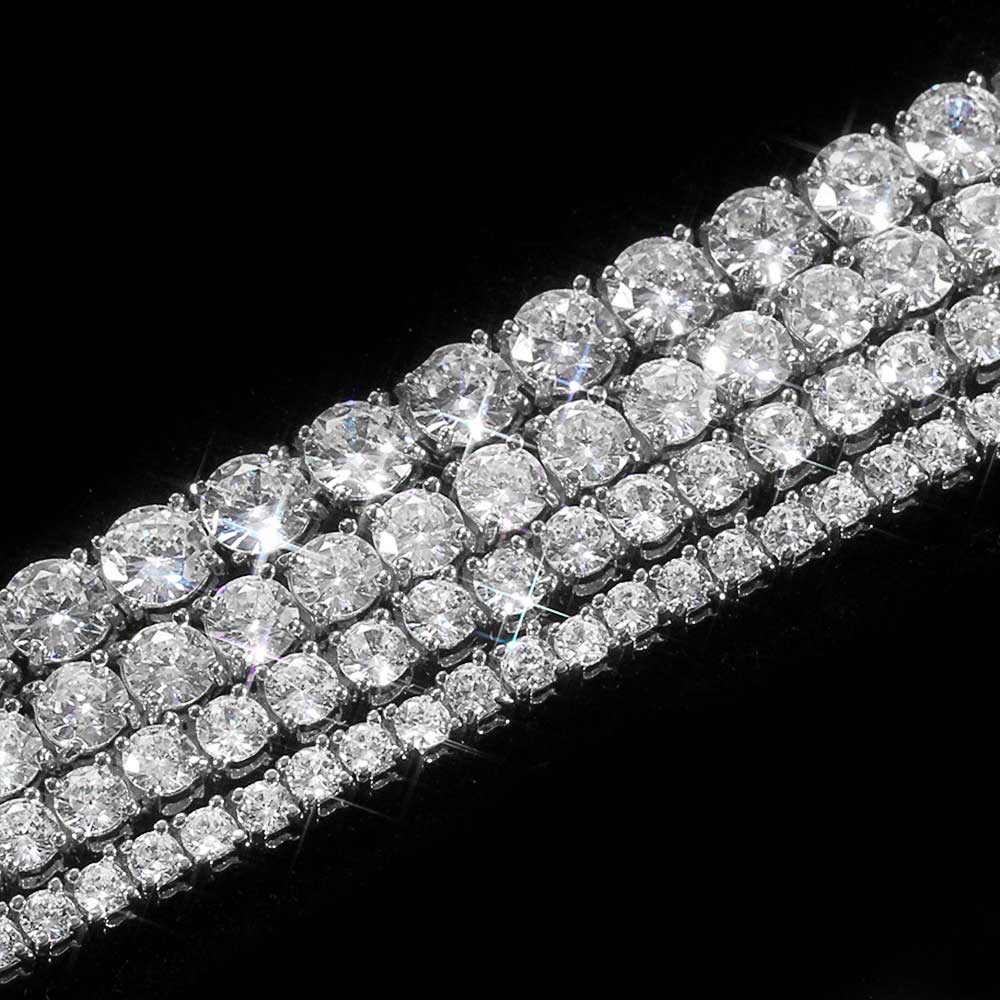 Hip Hop Jewelry 3/4/5/6MM 1 Row Iced Out Tennis Chain Bling CZ Men Diamond Cubic Zirconia Choker Necklace Women Drop Shipping Hip Hop Jewelry 3/4/5/6MM 1 Row Iced Out Tennis Chain Bling CZ Men Diamond Cubic Zirconia Choker Necklace Women Drop Shipping