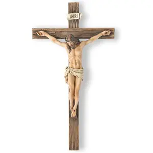 10 Inch Handmade Renaissance Crucifix - Catholic Wall Cross, Inspirational Home Decor & Devout Gift