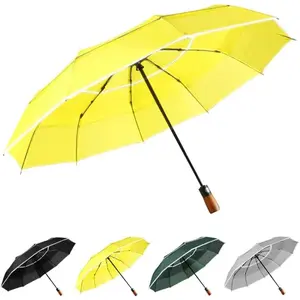 Compact Travel Umbrella - Windproof, Reinforced Canopy, Tested in 60mph Winds,  Reinforced Windproof Umbrella, One Touch Auto Open/Close for Men & Women