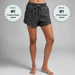 Comfrt | Waffle Lounge Short | Textured Waffle Knit Lounge Shorts With Drawstring