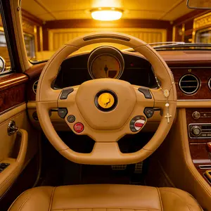 Car Rearview Mirror Hanging Ornament, Steering Wheel Decoration, Virgin Mary Mini Pendant & Crucifix Bracelet Design Hand Accessory