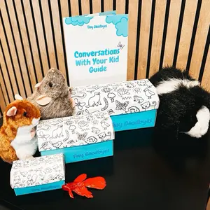Tiny Goodbyes DIY Funeral Kits for Little Pets - Biodegradable & Kid-Friendly for Hamsters Fish Lizards Bugs - Color Decorate Simple Steps Grief Guides Eco-Friendly Casket