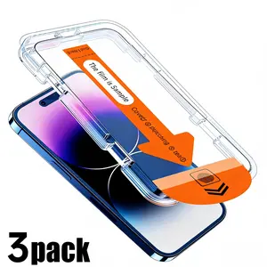 3-Pack Screen Protector for iPhone, Protective, Crystal Clear, Scratch-Resistant, Ultra-Smooth Touch, Privacy Protection, Circular Polarized Eye Protection, Easy Installation
