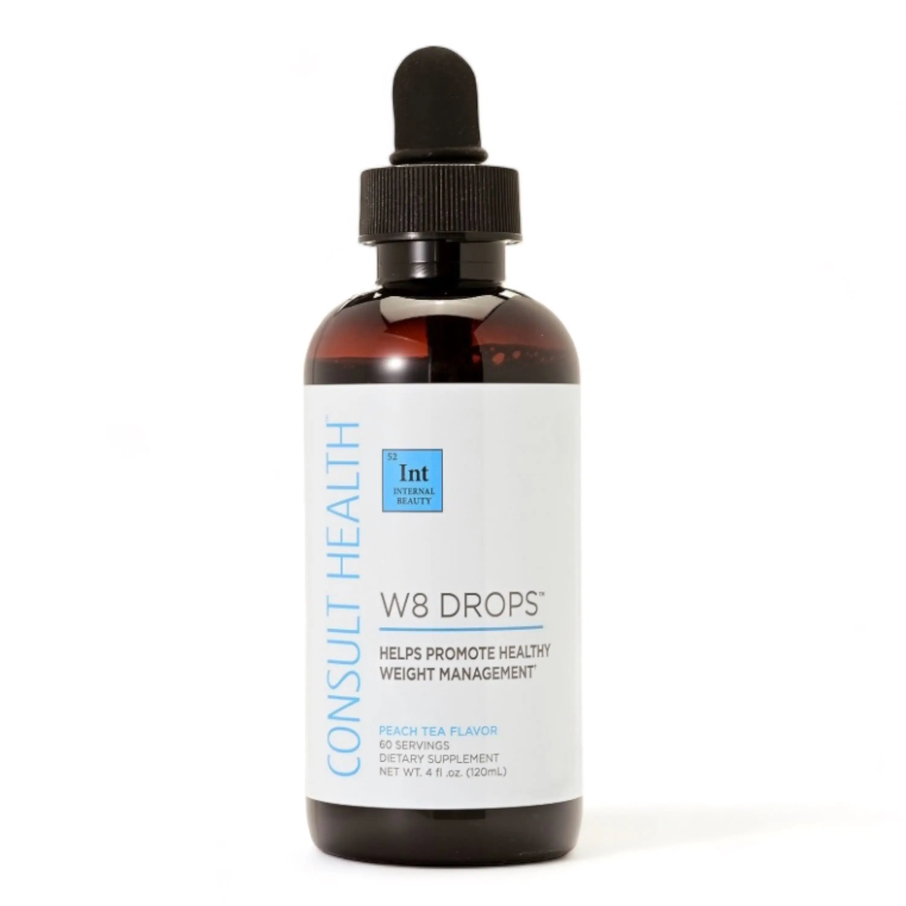 Consult Health W8 Drops - Doctor-Formulated Liquid Supplement with DygloFit for Wellness Support & Balanced Metabolism Vegan Dietary Supplement 8 fl o