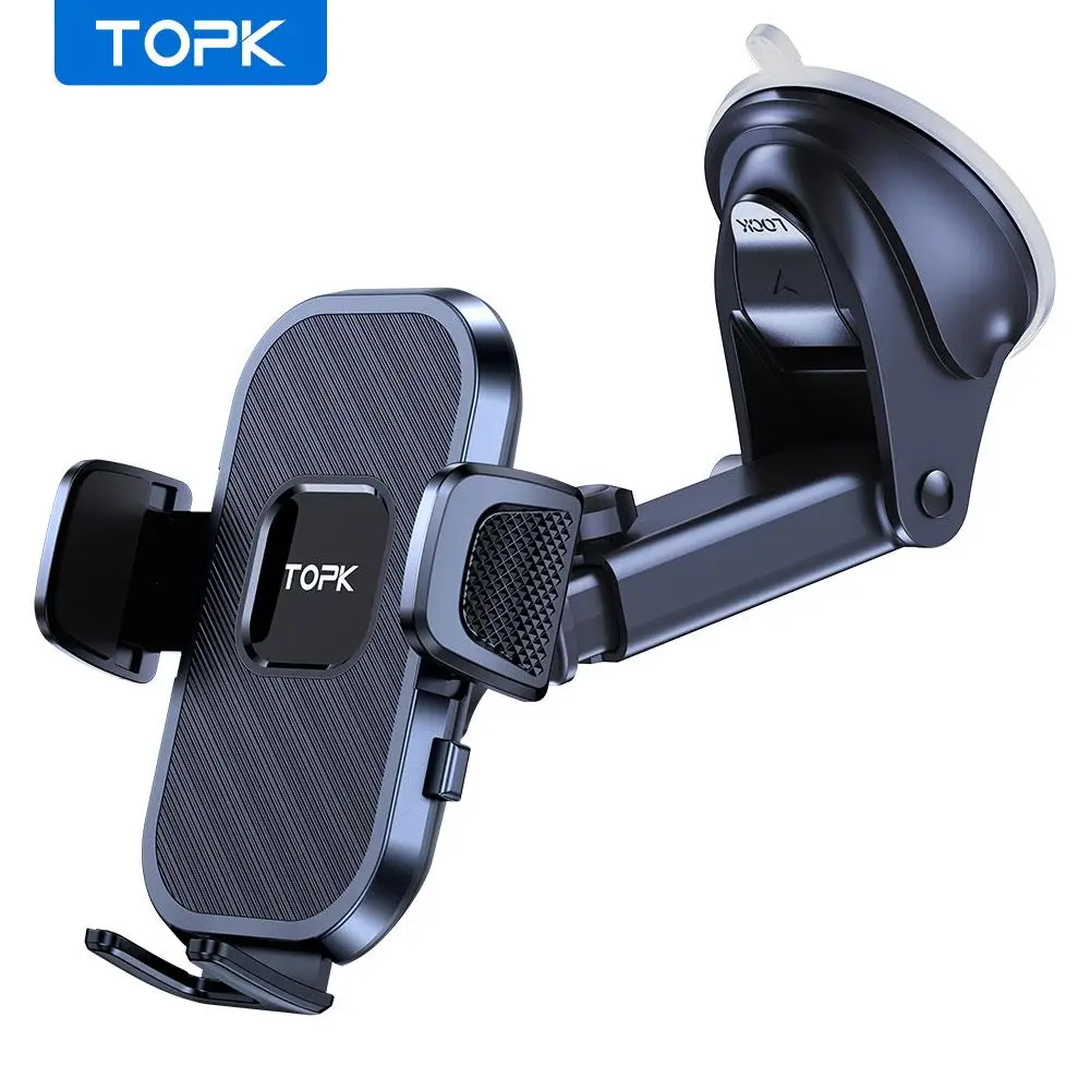Cell Phone Holder for Car with Hook, 360° Rotation Air Vent Car Mount, Universal Mobile Phone Mount Compatible with iPhone Samsung Huawei Xiaomi and M
