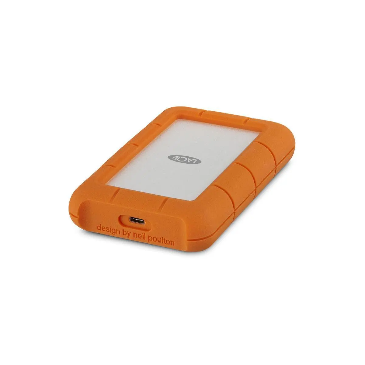 LaCie Rugged External Hard Drive, USB-C Interface, 3.0 Speed, 5TB Capacity