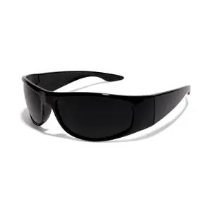 ShadyVEU ORION Wrap Around Super Dark Sunglasses - Category 4 Darkest Tint Lens Designed for Bright Sun, Migraines, Headaches and Light Sensitivity