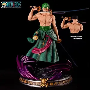 One Piece Roronoa Zoro Figure Three Sword Style, Collectible Anime Character Model, Perfect Gift for Fans & Display Decoration