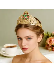 New style cross-border Middle East Morocco Algeria bride wedding princess hollow crown retro hair accessory