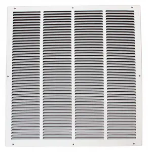 HOANK 24x24 Duct Opening | Steel Return Air Grille by HOANK | Vent Cover Grill for Sidewall and Ceiling | White | HVAC Cold Air Intake Grille | Outer Dimensions: 25.75"W X 25.75"H
