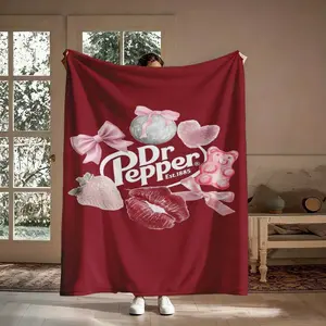 Dr Merch P-epper Soft And Comfortable Warm The Wool Flannel Blanket Fan Suitable,With For Couch, Bed, Camping, Travel, Office, Home Nap, Multipurpose Gift