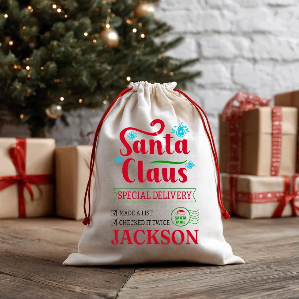 Personalized Santa Sack: Special Delivery Christmas Gift Bag