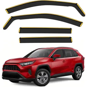 Shatterproof in-Channel Rain Guards for Toyota RAV4 2020-2025, Clip-on Window Deflectors Vent Window Visors Rain Sun Wind Guards Shade Deflectors, 4 pcs