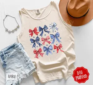 USA Bows Comfort Colors Tank Top