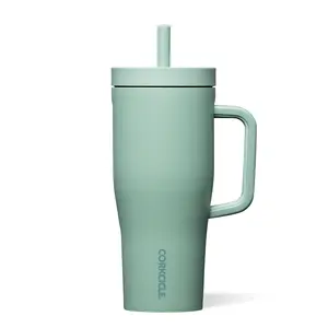 Corkcicle 22oz Cruiser Tumbler - Leakproof, Insulated, Silicone Straw & Handle, 20-Hour Cold Retention, Dishwasher Safe Drinkware