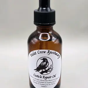 Herbal Cuticle Oil – Calendula Infused | 2oz Dropper Bottle | Nourishes Dry Cuticles | With Essential Oils