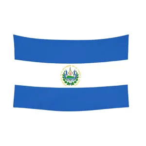 El Salvador Flag Tapestry Wall Hanging - Aesthetic Hippie Art Decoration for Dorm Bedroom Living Room - 60x40in Vivid Colors  Banner polyester wall hanging valentine's gift for bf