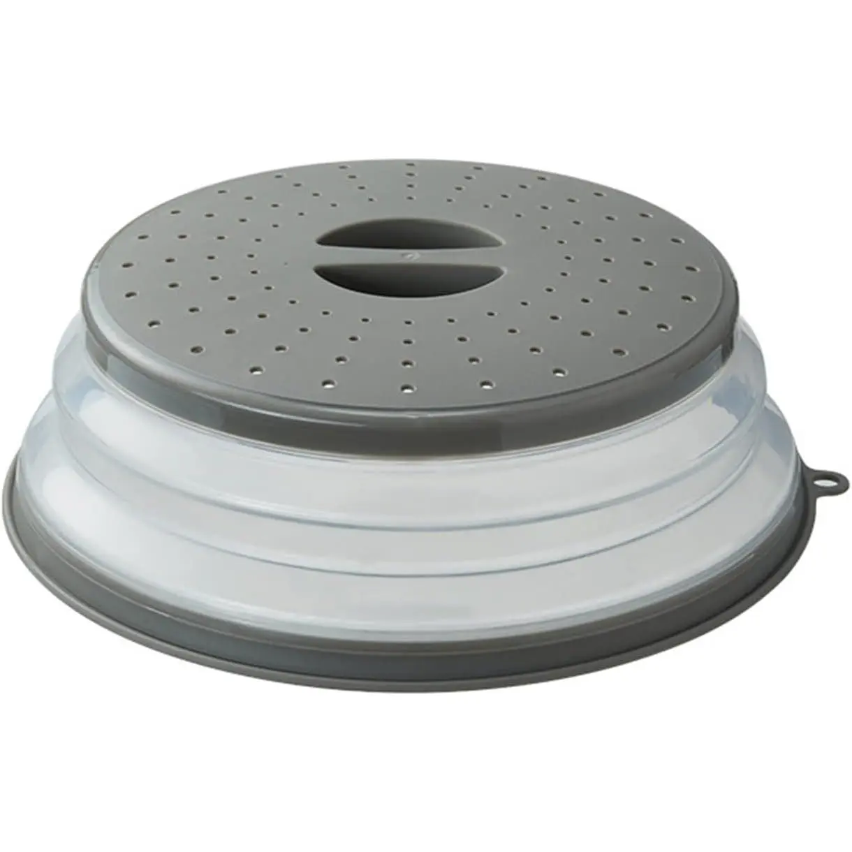Upgraded Foldable Microwave Lid – 10.5 in Vented Splatter Cover with Hook Hole, Multi-Function Kitchen Utensils (Vegetable Fruit Colander, Dishwasher Safe) for Those Needing a Functional Microwave Cover