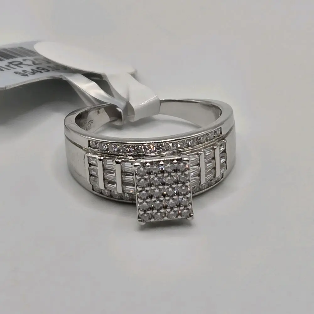 Moissanite princess ring