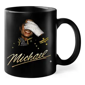 Michael Jackson Vintage Portrait Mug, King of Pop Coffee Cup, Movie Vintage 90's Gift
