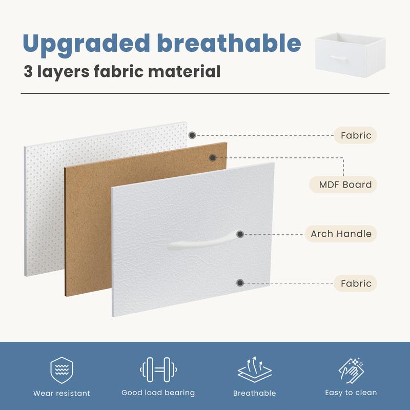 Nightstand with 2 Fabric Drawers, Small Dresser, Side Table, End Table, Bedside Table, Night Stands, Small Nightstand, Bedroom