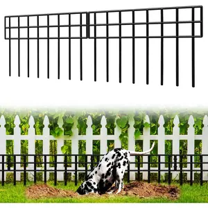 Barrier Fence, 14 Pack No Dig Fence Panels,19.52Ft(L) X 13Inch(H) Garden Fence Border, Dig Fence Barrier for Dogs Rabbits , Ground  Border for Outdoor, Yard, Patio