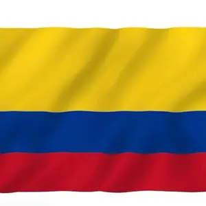 Colombia Flag 3x5Fts - Colombian Flags With Brass Grommets 3 X 5 Ft vivid colors
