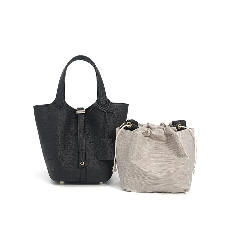 2026 New Retro Textured Mini Bucket-Style Tote Bag for Women, Portable Top Handbag, Casual Everyday Bag