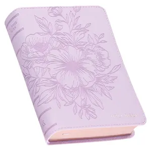 KJV Bible Compact LP Faux Leather, Purple -- Christian Art Gifts - Bible