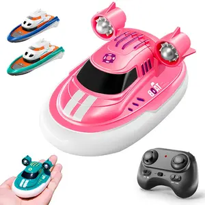 1:32 Mini Remote Control Boat, High and Low Speed Variable Electric Speedboat for Pools and Lakes, Rechargeable Water Toy for Kids, RC Boat