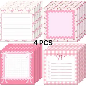 Butterfly Knot Sticky Notes, High Aesthetic Cute Design, Reusable Strong Adhesive Creative Student Marking Stickers, Sticky Labels, Adhesive Tabs