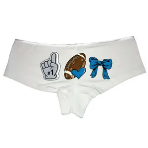 Fan in Detriot | Cheer Bow Boyshort Panties | Cute and Comfy for Game Day | Show Off Your Team Spirit | Perfect for Football Season | Great Gift for Any Fan | Cheer in Style Menswear Underwear