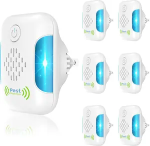 Ultrasonic Pest Repeller, Mouse Repellent Indoor Ultrasonic Plug in, Insect Rodent Repellent for House, Pest Defense for Bugs Roaches Insects Spiders Mice Mosquitoes Flies Cockroach, 6 Packs