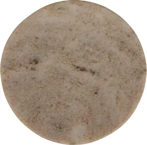 Marble Round Soap dish, Bathroom Counter Top, Modern Style - Beige