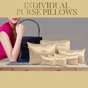 Purse Insert Pillows - Custom Cushioned Handbag Fillers by Fabrinique - Shaper Inserts to Maintain Small to Large Purses - Insert Stuffers Prevent Creases & Damage for Bag Storage