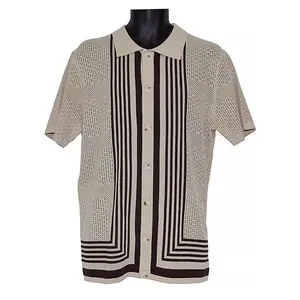 Lanzino Linen Blend Shirt # SP081 Beige