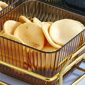 Sealed Fruit Tray, Luxurious Home Use, Living Room Coffee Table Snack Organizer, Candy Nut Key Storage Box, Elegant Storage Solution, Aesthetic, Small