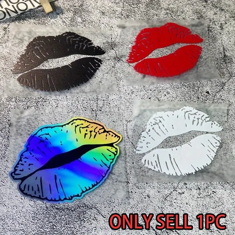 1PC Lips Car Stickers, Waterproof Vinyl Decals for Auto Window, Bumper, Trunk, Universal Vehicle Decoration, Windshield Sticker, Decal for Cars, Truck Decals, Car Decorations