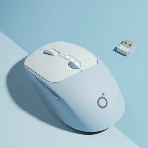 EWEADN Wireless Mouse, 2.4G & Bluetooth-compatible Dual Mode Silent Rechargeable Mouse with Type-C Charging, Ideal for Office, Esports, and Home